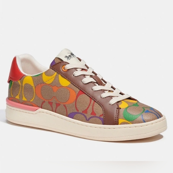 Coach Shoes - Coach Multicolor Signature Sneakers
